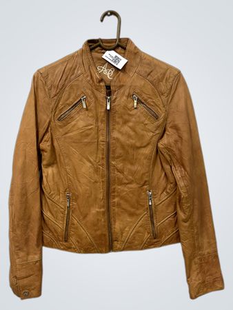 AC Brown Lederjacke