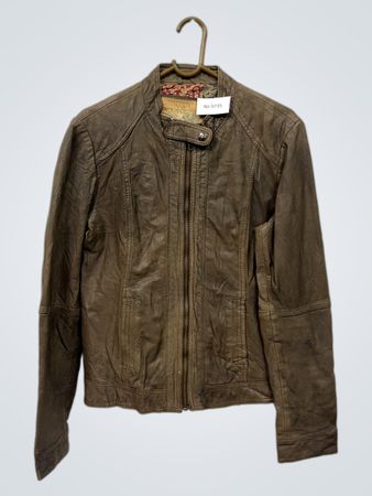 Braune Lederjacke