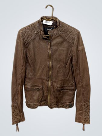 tigha Brown Lederjacke