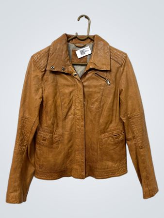 Meilenstein Braune Lederjacke