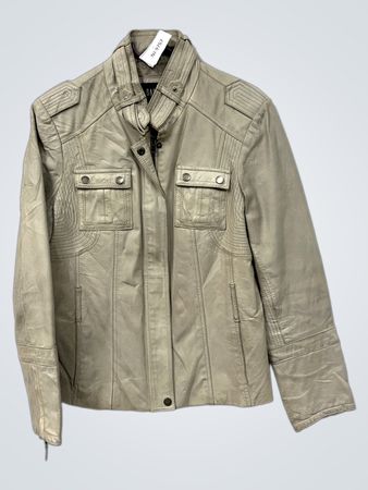 SAKI COLLECTION Beige Lederjacke