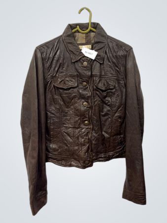 OUI COLLECTION braune Lederjacke