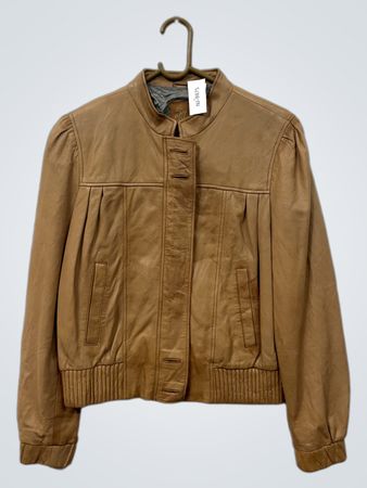 JJ Jeans Damen Lederjacke in Braun