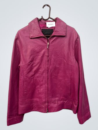 Armani Womenswear Pink Lederjacke