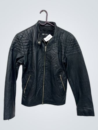 b&c bod & christensen schwarze Lederjacke