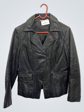 PATRICE BREAL Schwarze Lederjacke