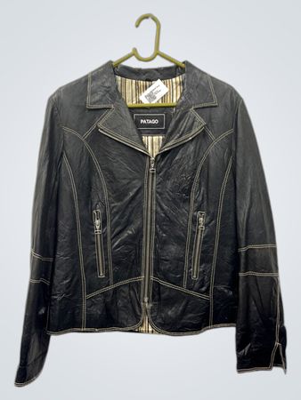 PATAGO Schwarze Lederjacke