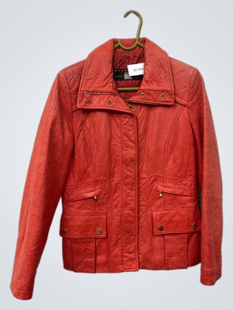 SELECCIO MAR FRANC Rote Lederjacke