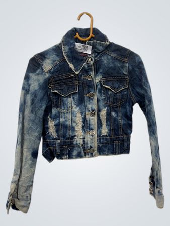 YINXUAN Destroyed-Jeansjacke