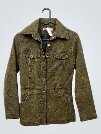 Texturierte Jeansjacke