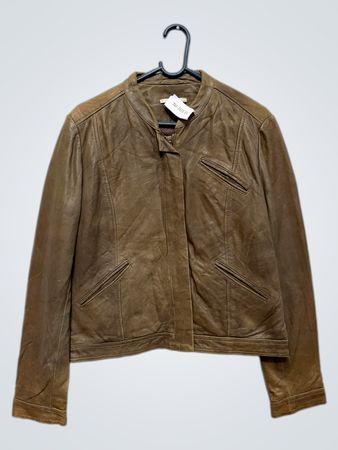 Akac Ecou Brown Leather Jacket