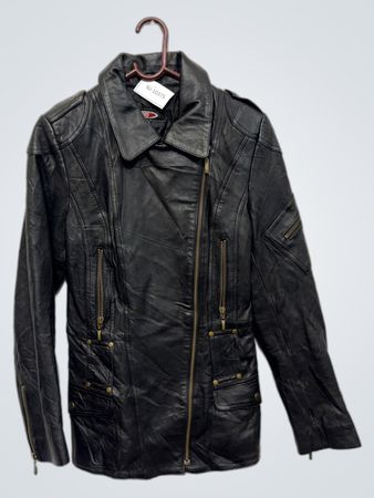 Hifa Women Schwarze Lederjacke