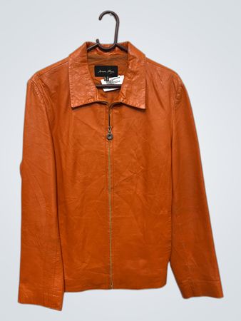 Anna Mora Orange Lederjacke