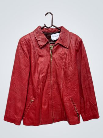 IDA PIEL Rote Lederjacke