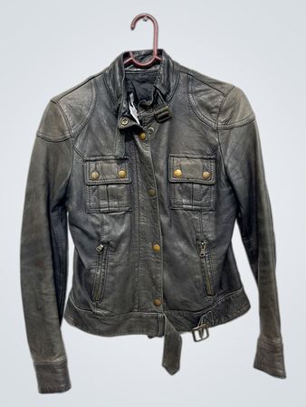 SHY Damen Lederjacke in Schwarz