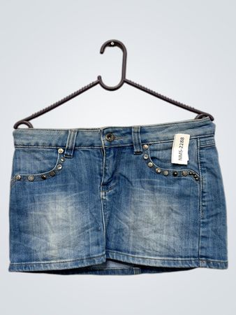 Monday Jeans bestickter Denim-Minirock
