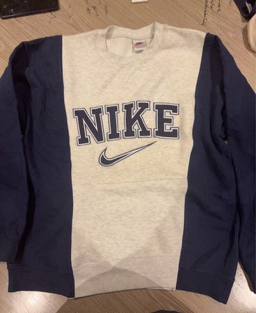 Nike Varsity Sweatshirt Grey Navy