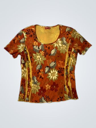 Taifun Floral Kurzarm-Top