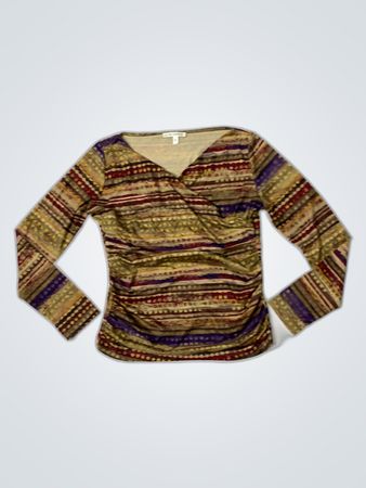 Quinn & Donnelly Printed Wrap Blouse