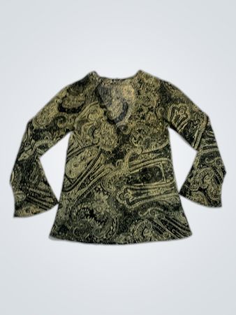 Unbranded Printed Long Sleeve Blouse