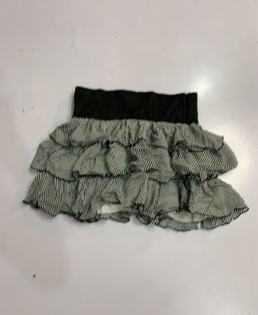 Unbranded Striped Ruffle Mini Skirt