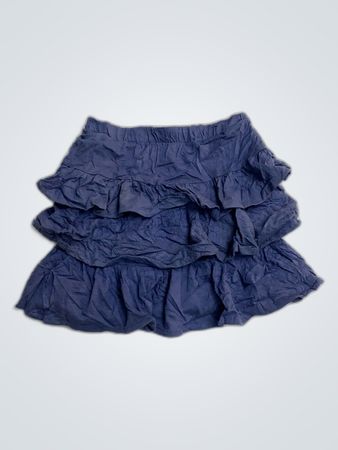 Jupita by Euroker Navy Ruffled Mini Skirt