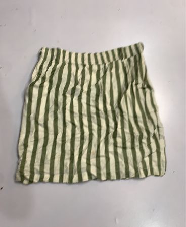 Orsasay Green Striped Mini Skirt