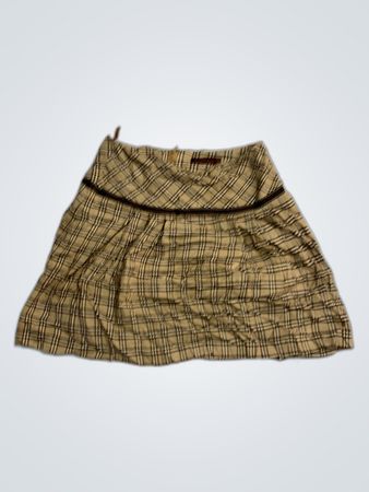 Hana Okuba Check Mini Skirt