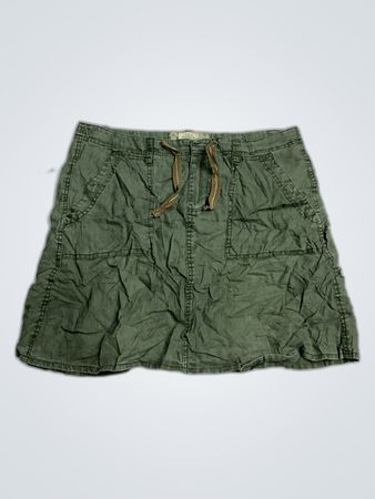 Olive Green Cargo Mini Skirt UK 8