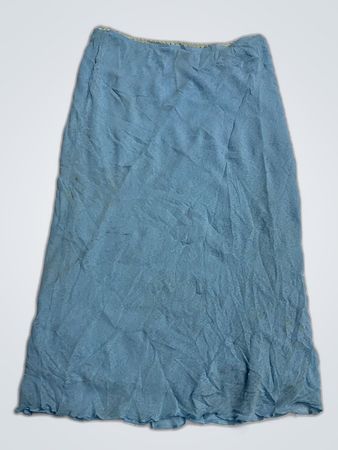 Elite Club Blue Ruffled Mini Skirt