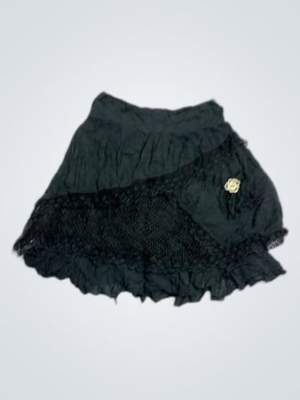 Unbranded Black Ruffled Mini Skirt