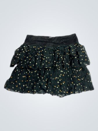 Patrice BreaL Polka Dot Ruffle Mini Skirt