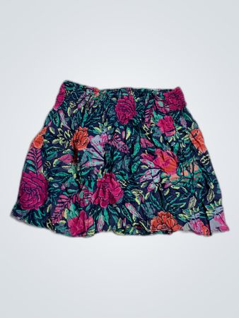 Floral Print Mini Skirt