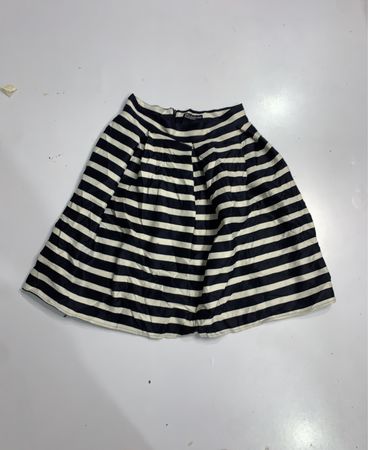 Everyday Wear Striped Pleated Mini Skirt