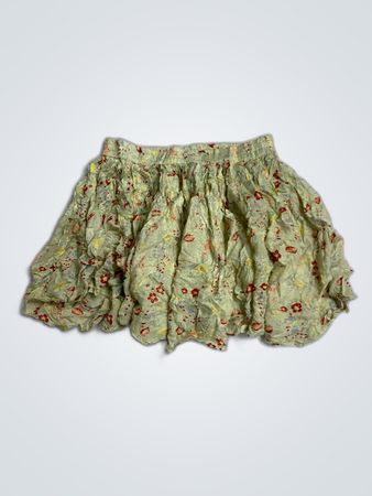 Floral Ruffled Skirt