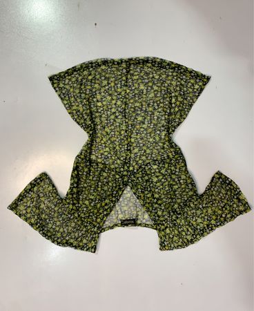 Moonlight Floral Print Mesh Top