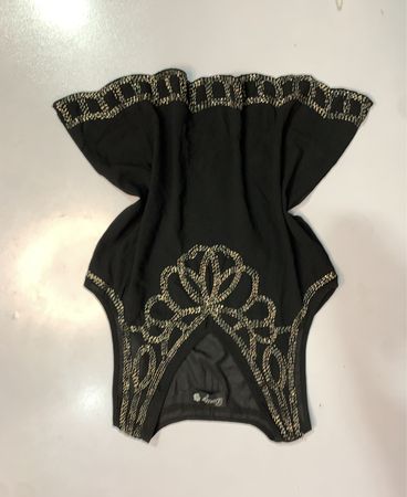 Danity Black Embellished Kaftan Top