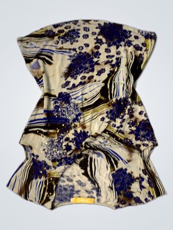 BIBA Frauen Blau Blumenmuster Oberteil