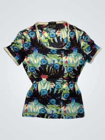 REPLAY DONNA Floral Print T-Shirt