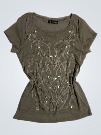 INC International Concepts Damen T-Shirt mit Verzierungen