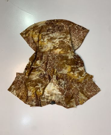 MOSAIC Brown Floral Print Top Size 42