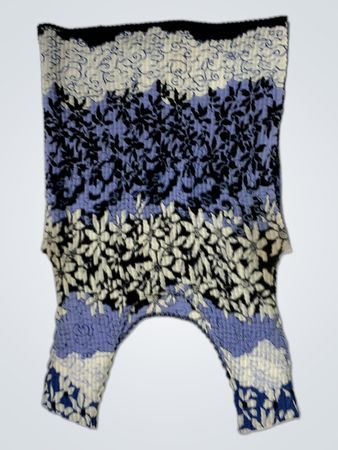 Gestreifter Blumenprint-Top