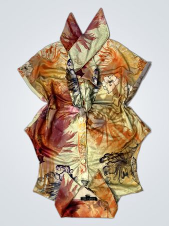 BOHO CHIC Floral Print Button-Up Top