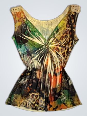 BOSTON PROPER Damen Größe S Mehrfarbiges abstraktes Druckkleid