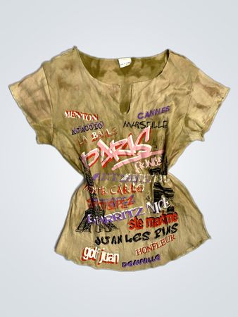 T-shirt with European City Names