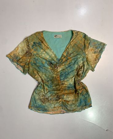 EURO-FASHION Damenoberteil mit floralem Druck