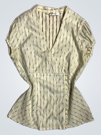 Orsay Cream Gestreiftes Mini-Kleid