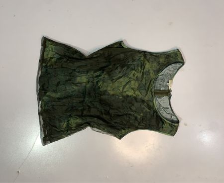 DESSIN Damen Grünes Transparentes Ärmelloses Top