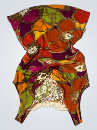 Haut à imprimé floral avec dentelle Adam Eve
