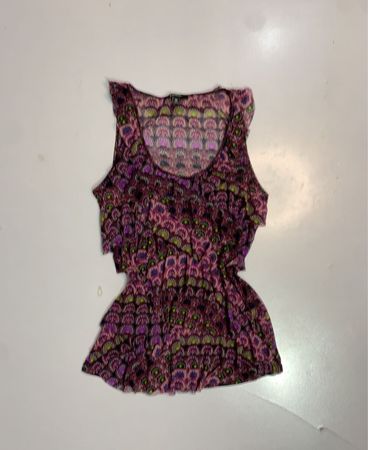 Express Bedrucktes Mesh-Top